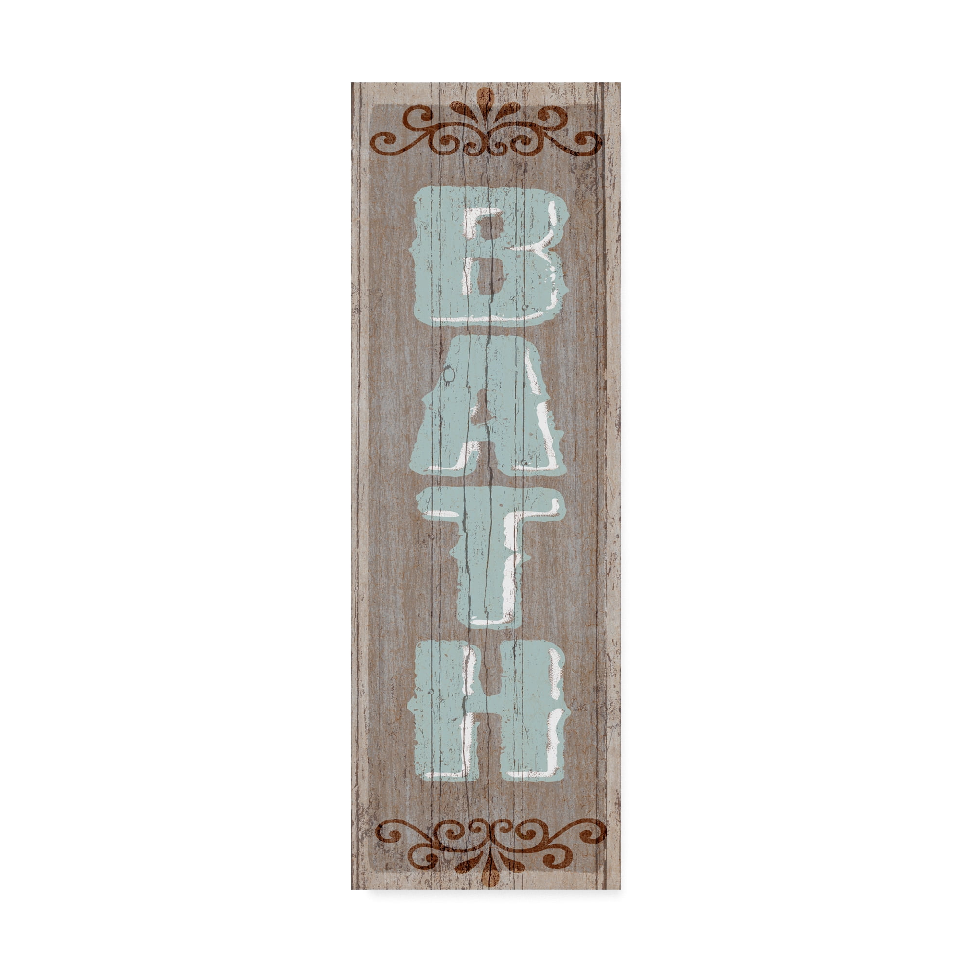 Trademark Fine Art 'Bath Sign 1' Canvas Art by Art Licensing Studio