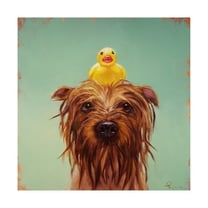 Trademark Fine Art 'Bath Time' Canvas Art by Lucia Hefferna