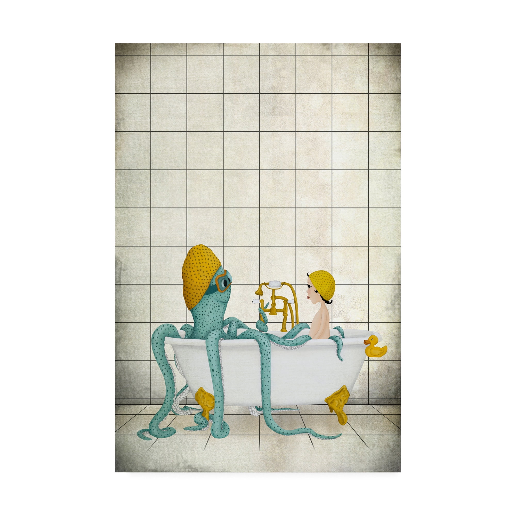 Trademark Fine Art 'Bath Time' Canvas Art by Maja Lindber