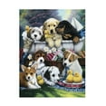 thumbnail image 1 of Trademark Fine Art 'Bath Time Pups' Canvas Art by Jenny Newland, 1 of 4