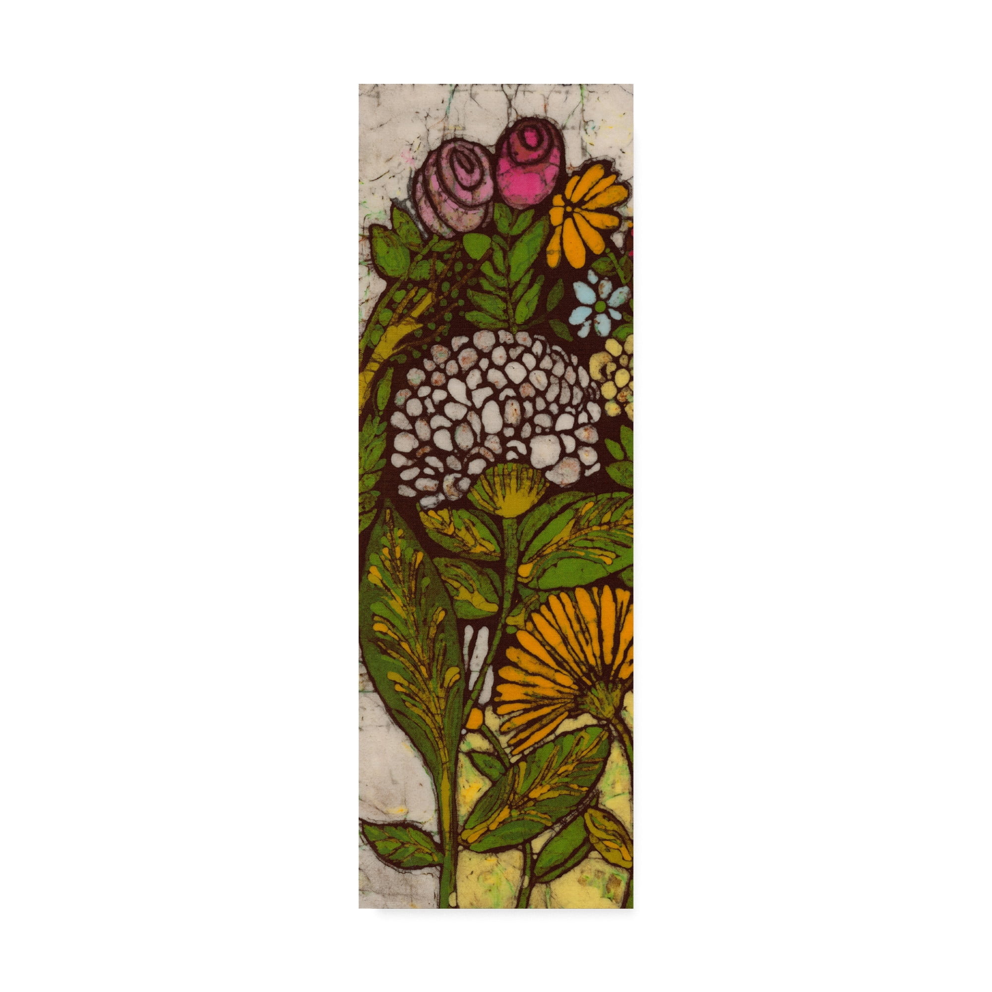 Trademark Fine Art 'Batik Flower Panel I' Canvas Art by Andrea Davis