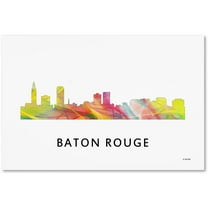 Trademark Fine Art 'Baton Rouge Louisiana Skyline WB-1' Canvas Art by Marlene Watson