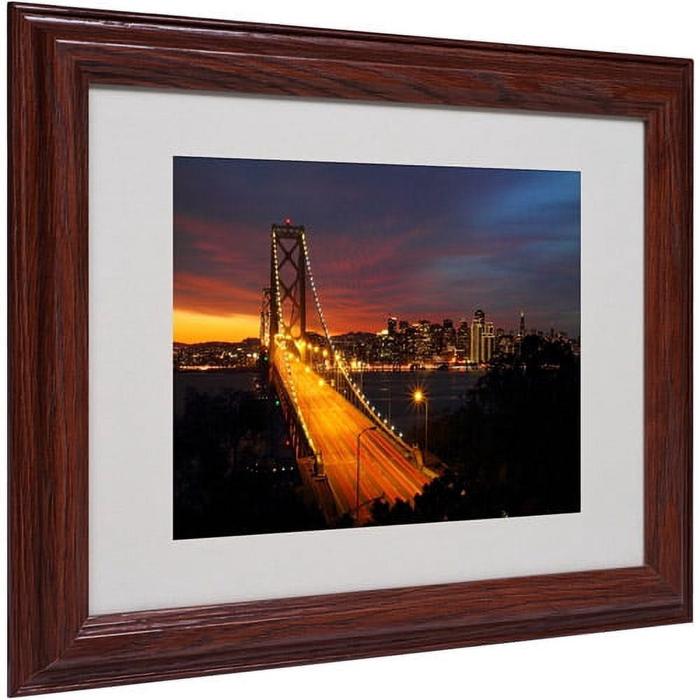Trademark Fine Art "Bay Bridge" Matted Framed Art by Pierre Leclerc