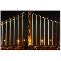 Trademark Fine Art "Bay Bridge - San Francisco" Canvas Art by David Ayash