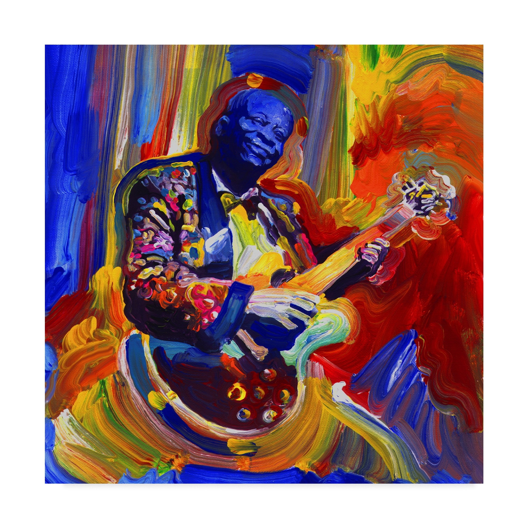 Trademark Fine Art 'Bb King Portrait' Canvas Art by Howie Green