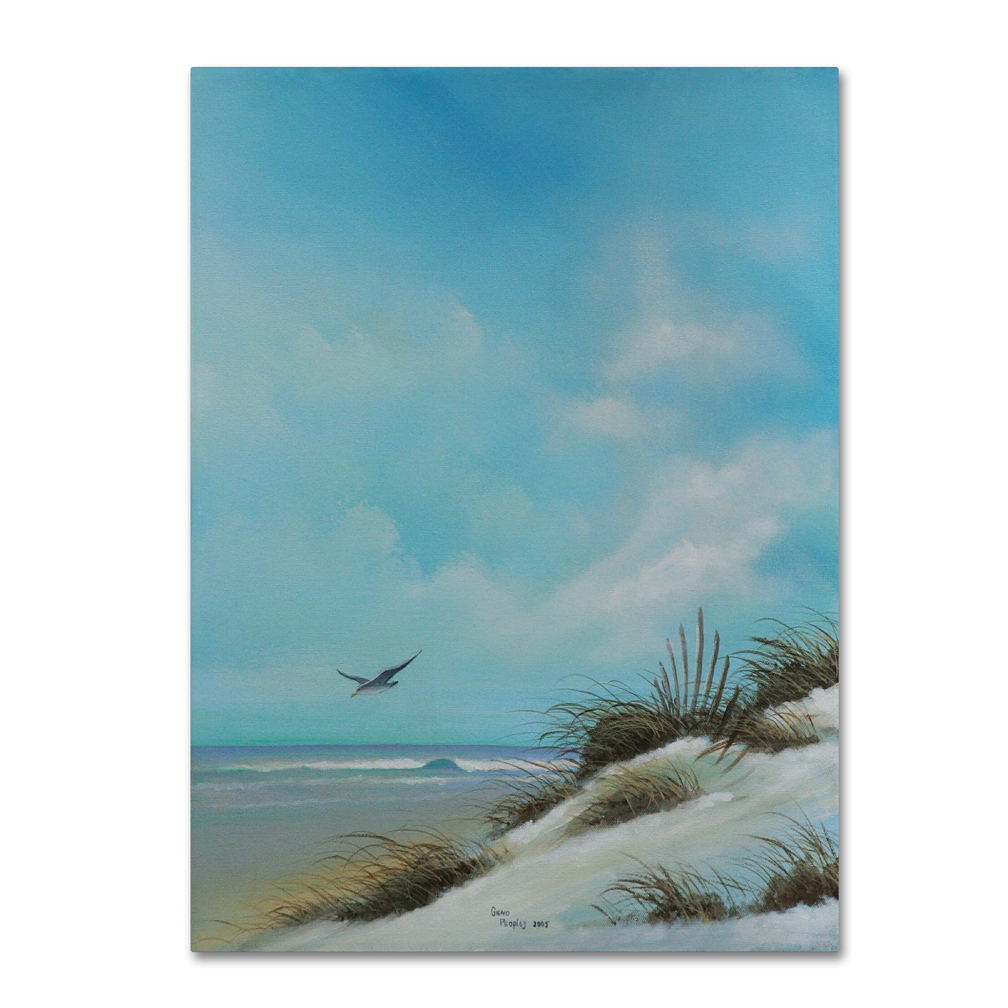 Trademark Fine Art 'Beach 2' Canvas Art by Geno Peoples