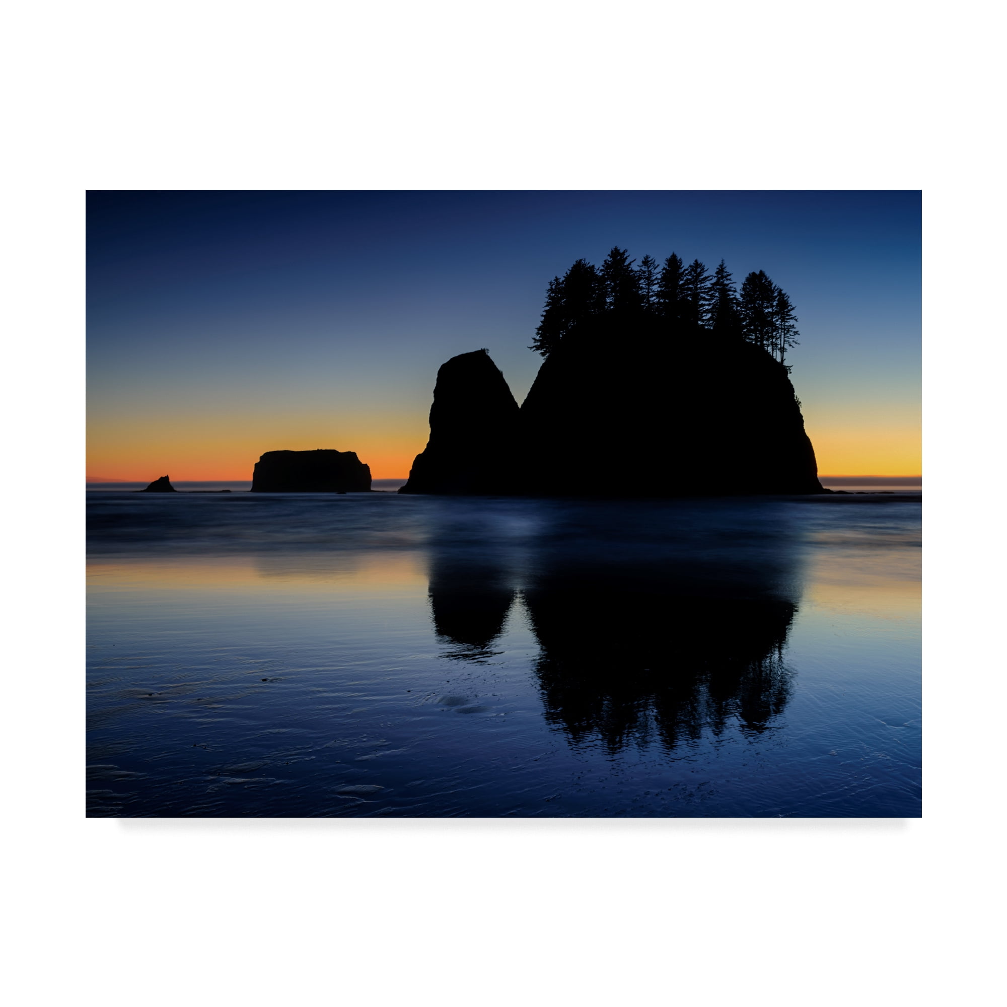 Trademark Fine Art 'Beach Afterglow' Canvas Art by Michael Blanchette Photography