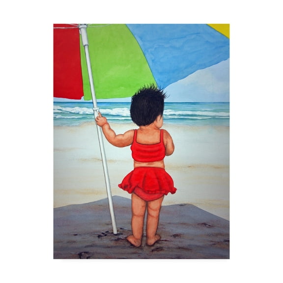 Trademark Fine Art 'Beach Baby K' Canvas Art by Patrick Sullivan