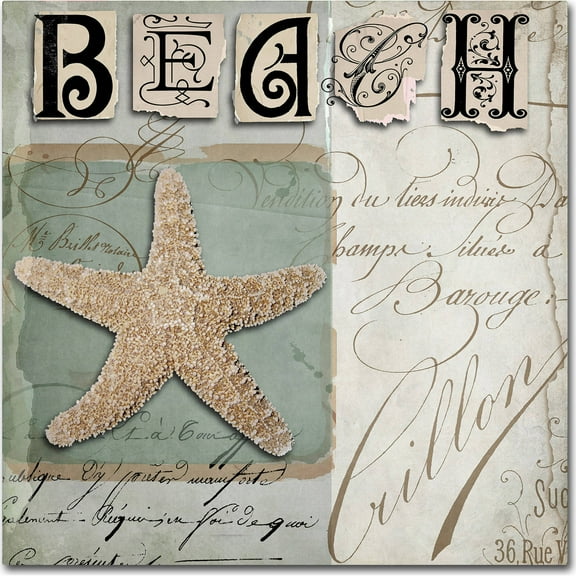 Trademark Fine Art "Beach Book II" Canvas Art by Color Bakery