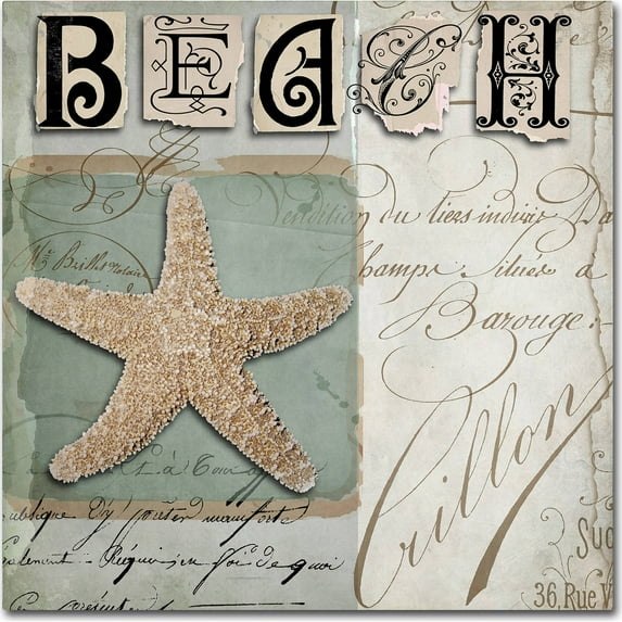 Trademark Fine Art "Beach Book II" Canvas Art by Color Bakery