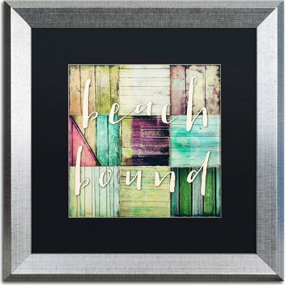 Trademark Fine Art "Beach Bound" Canvas Art by Color Bakery, Black Matte, Silver Frame