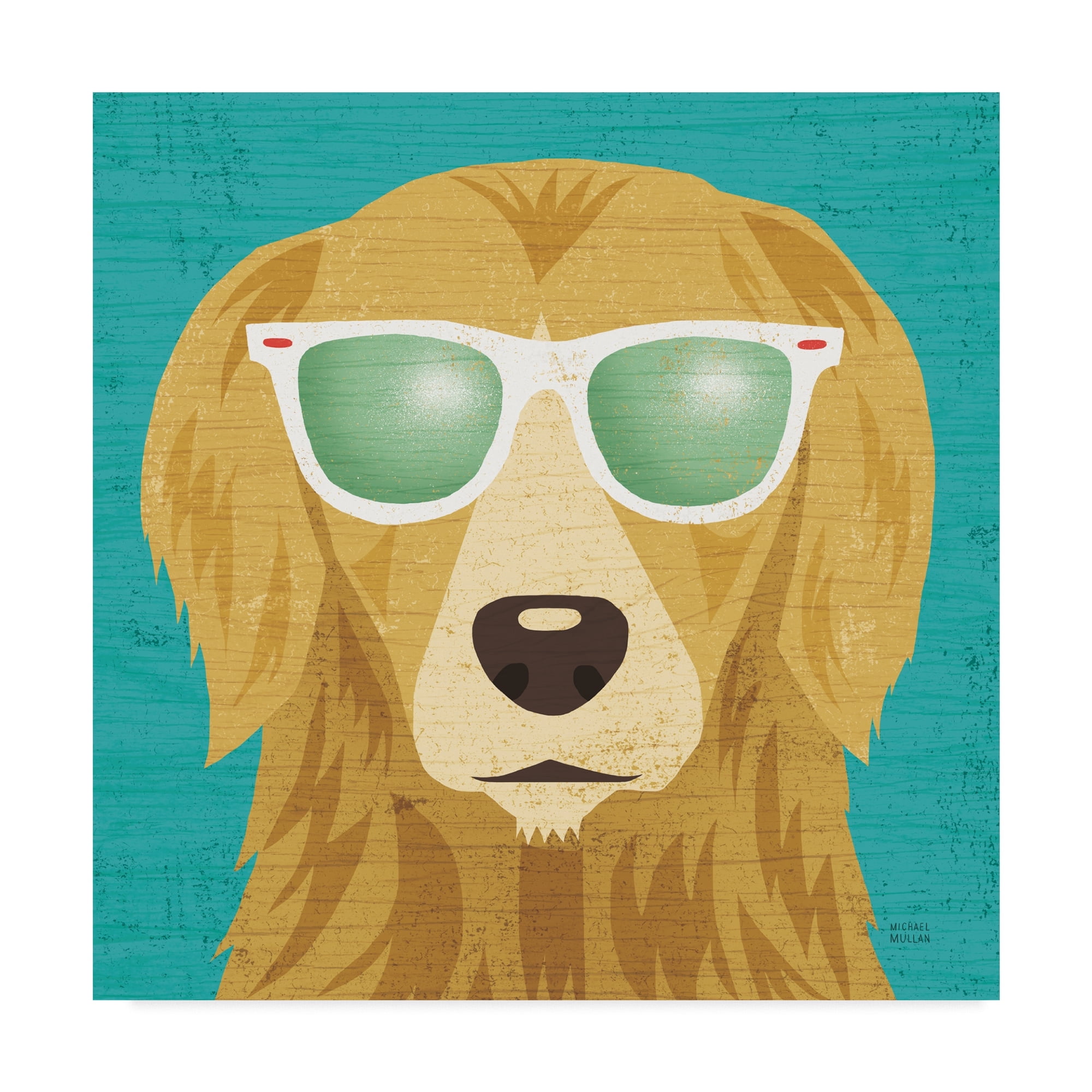 Trademark Fine Art 'Beach Bums Golden I' Canvas Art by Michael Mullan