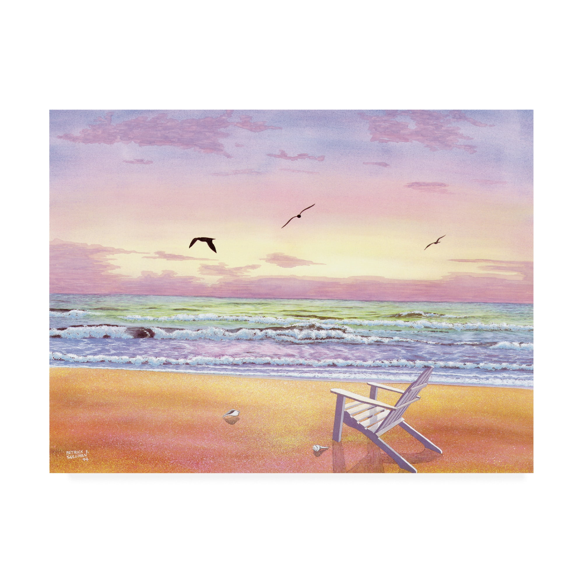 Trademark Fine Art 'Beach Colors' Canvas Art by Patrick Sullivan