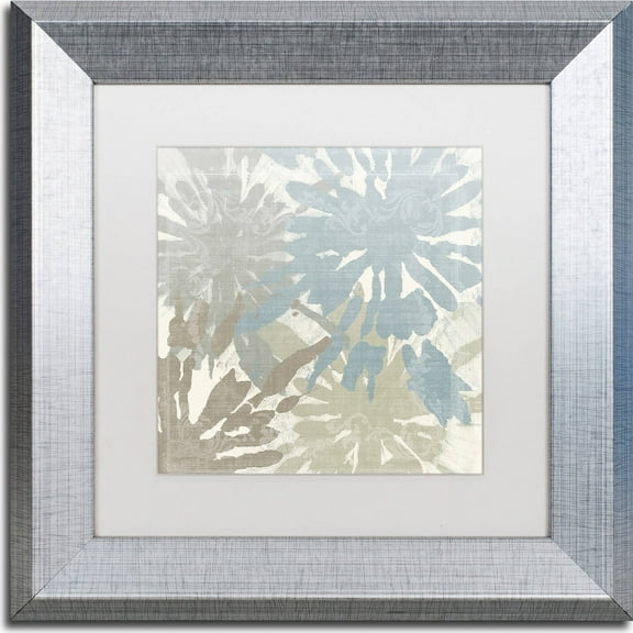 Trademark Fine Art "Beach Curry II" Canvas Art by Color Bakery, White Matte, Silver Frame