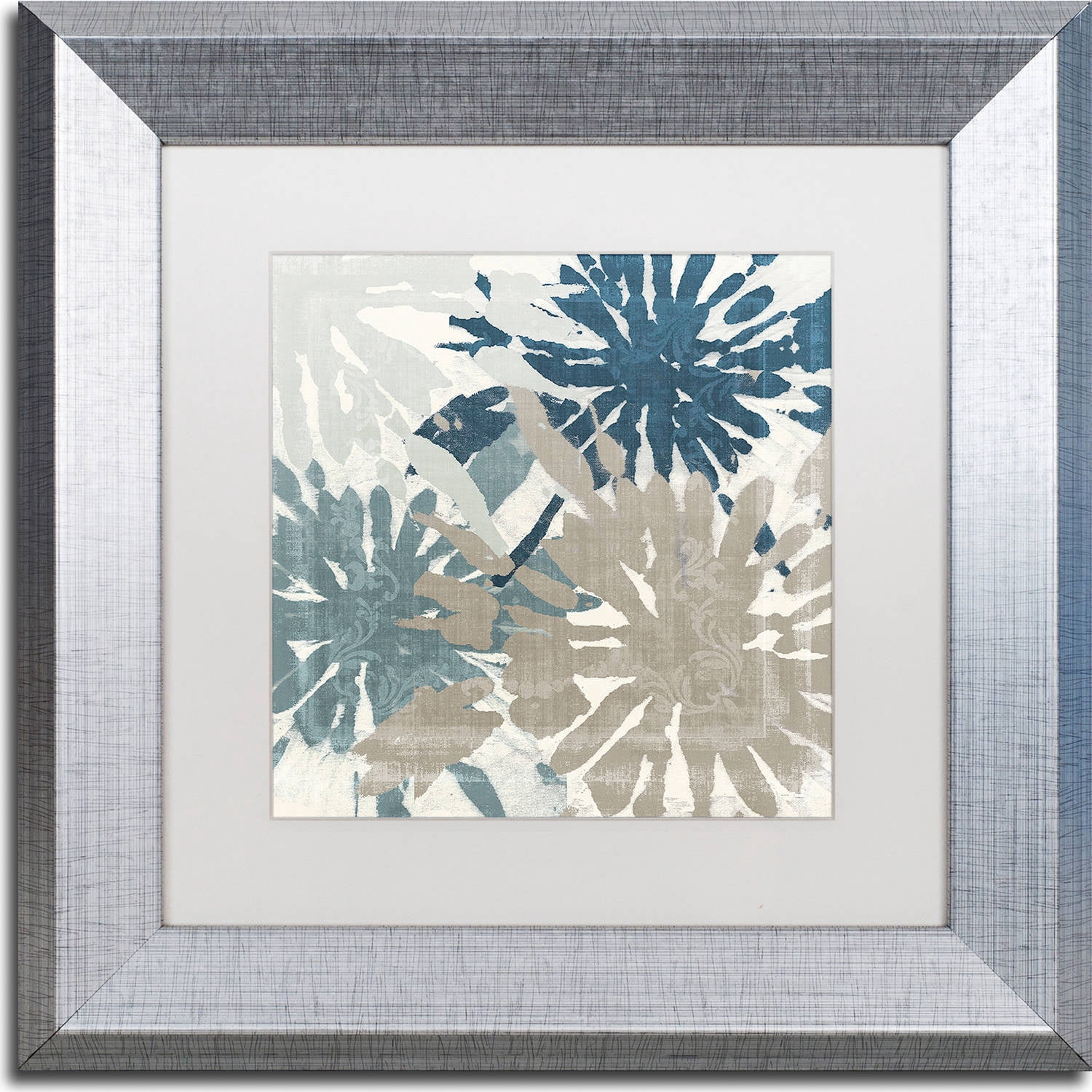 Trademark Fine Art "Beach Curry IV" Canvas Art by Color Bakery, White Matte, Silver Frame