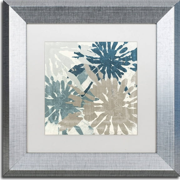 Trademark Fine Art "Beach Curry IV" Canvas Art by Color Bakery, White Matte, Silver Frame