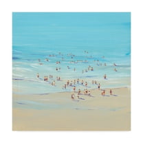 Trademark Fine Art 'Beach Day I' Canvas Art by Tim OToole