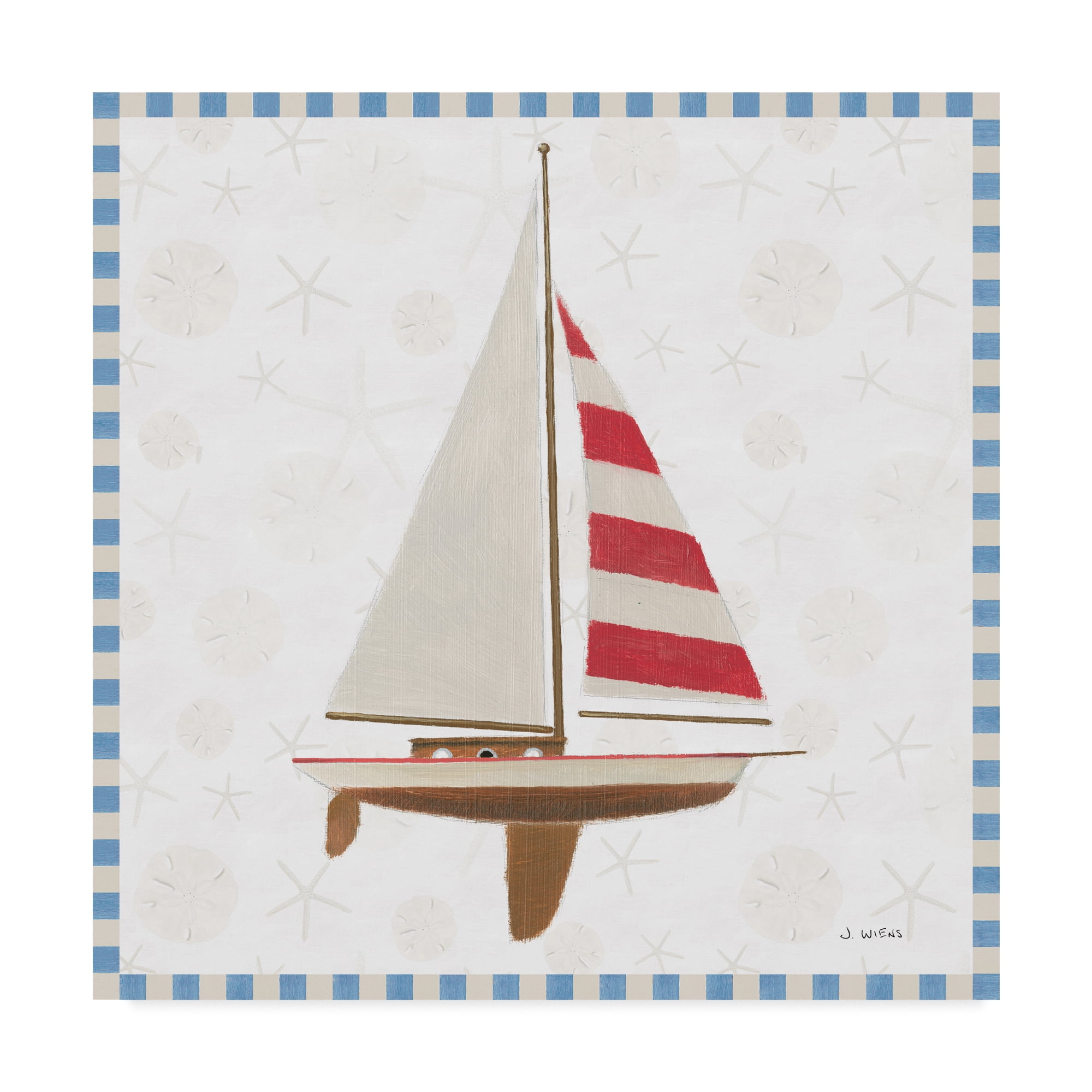 Trademark Fine Art 'Beach Days IV' Canvas Art by James Wiens