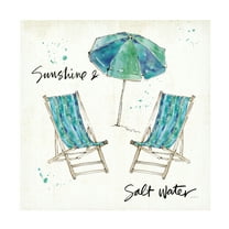 Trademark Fine Art 'Beach Divas Life' Canvas Art by Anne Tavoletti