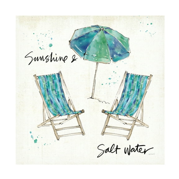 Trademark Fine Art 'Beach Divas Life' Canvas Art by Anne Tavoletti