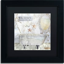 Trademark Fine Art "Beach House I" Canvas Art by Color Bakery, Black Matte, Black Frame