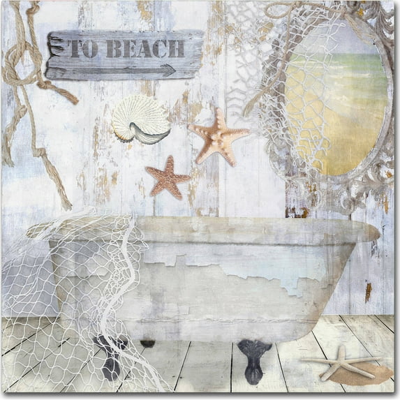 Trademark Fine Art "Beach House I" Canvas Art by Color Bakery