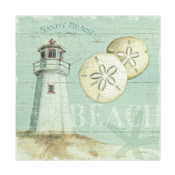 Trademark Fine Art Lisa Audit Beach House I Canvas Wall Art - 24x24