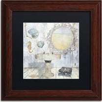 Trademark Fine Art "Beach House II" Canvas Art by Color Bakery, Black Matte, Wood Frame