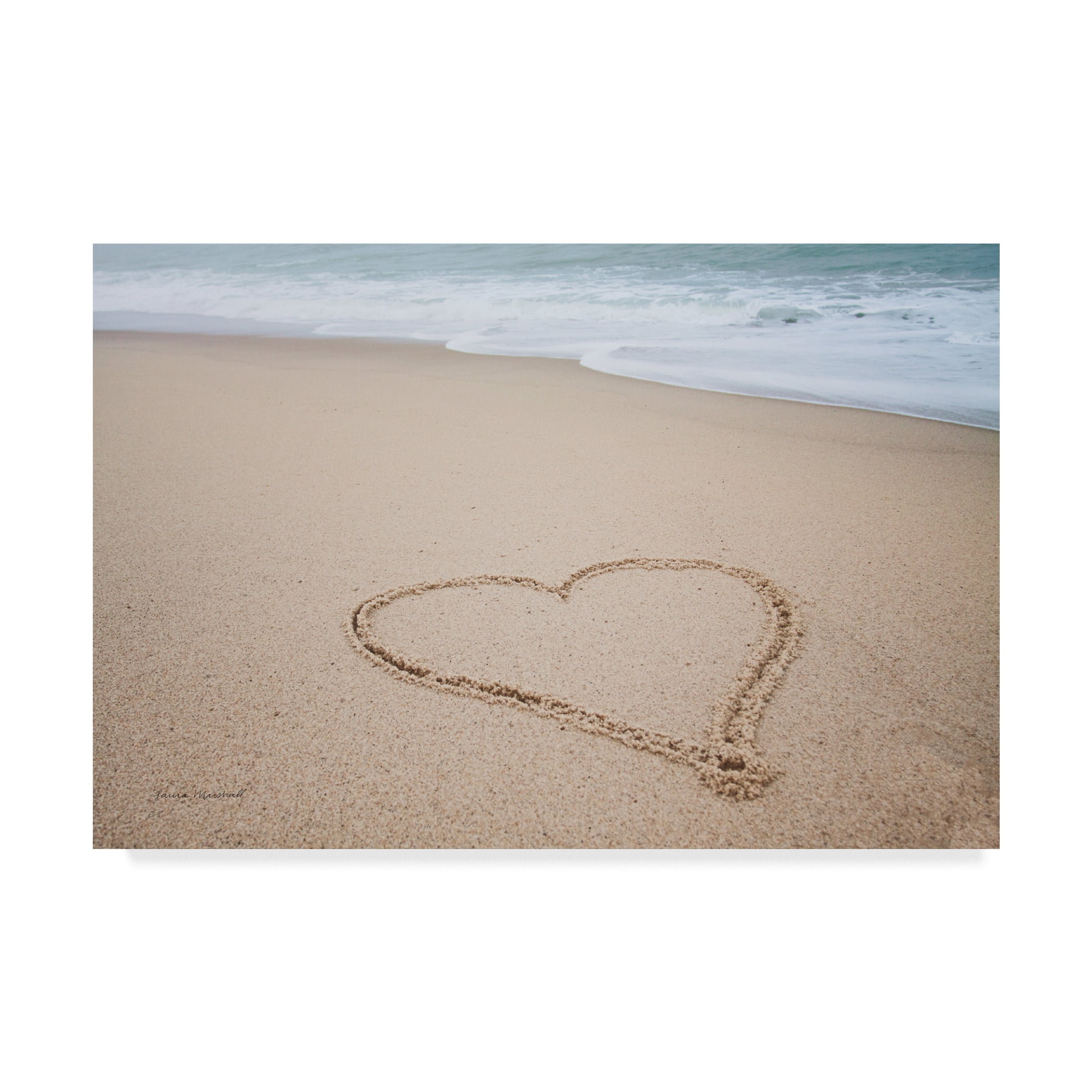 Trademark Fine Art 'Beach Love I' Canvas Art by Laura Marshall