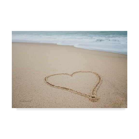 Trademark Fine Art 'Beach Love I' Canvas Art by Laura Marshall