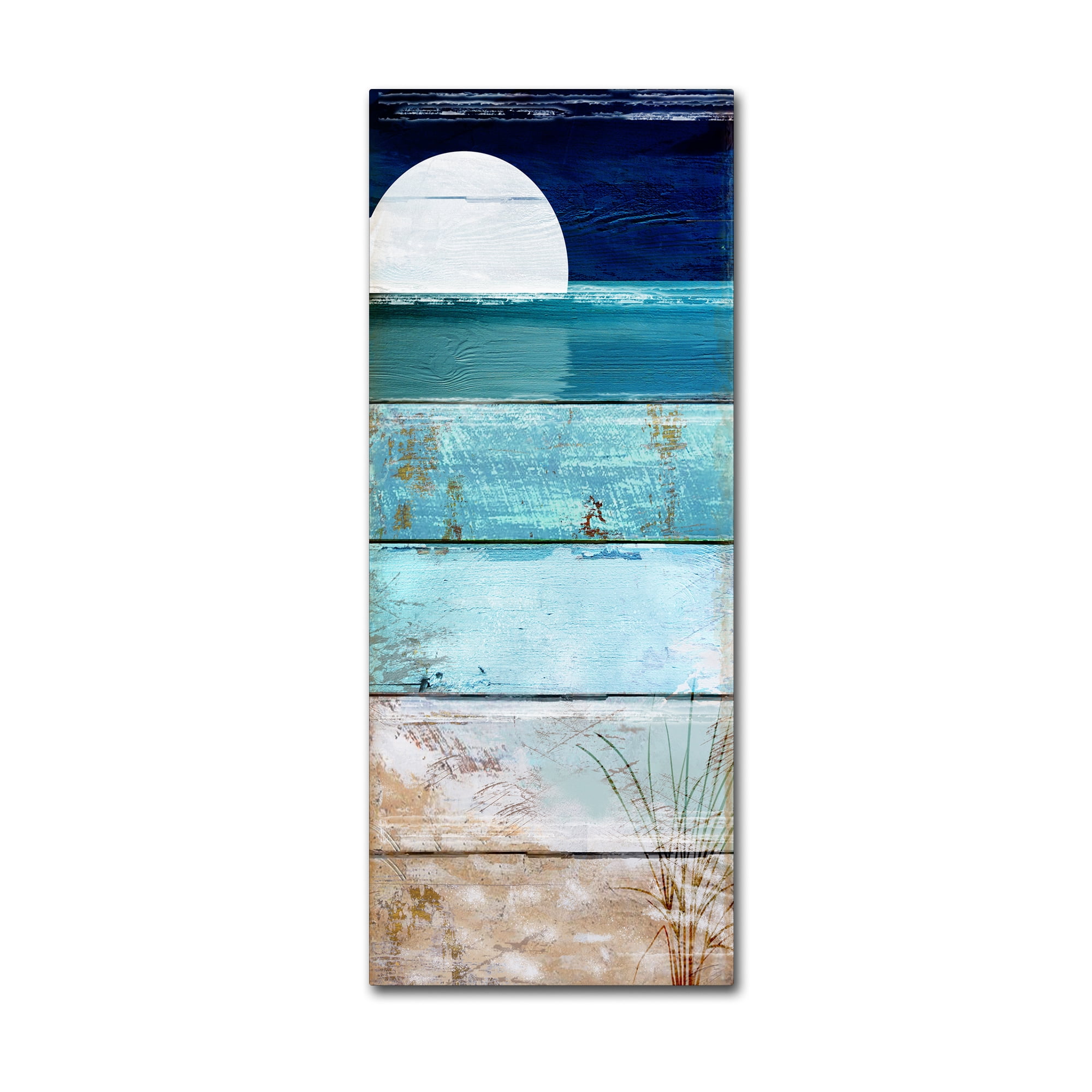 Large Multicolor Nautical Canvas Print for Kids' Nursery