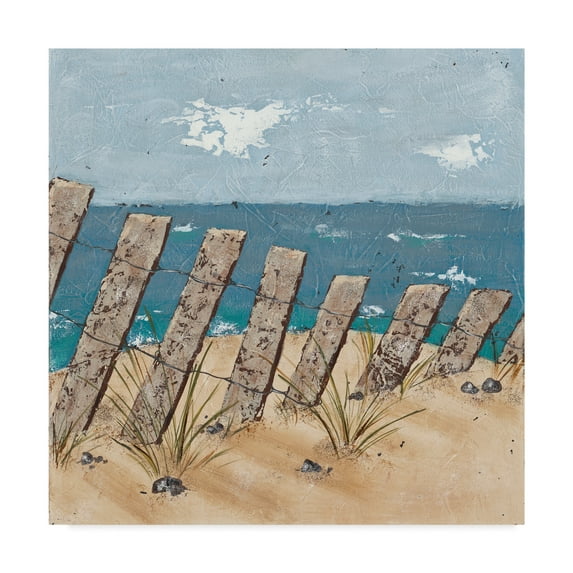 Trademark Fine Art 'Beach Scene Triptych II' Canvas Art by Jade Reynolds