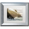 thumbnail image 1 of Trademark Fine Art 'Beach Sunlight' Canvas Art by Pierre Leclerc, White Matte, Silver Frame, 1 of 4