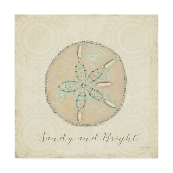 Trademark Fine Art 'Beach Treasures IV Christmas' Canvas Art by Emily Adams