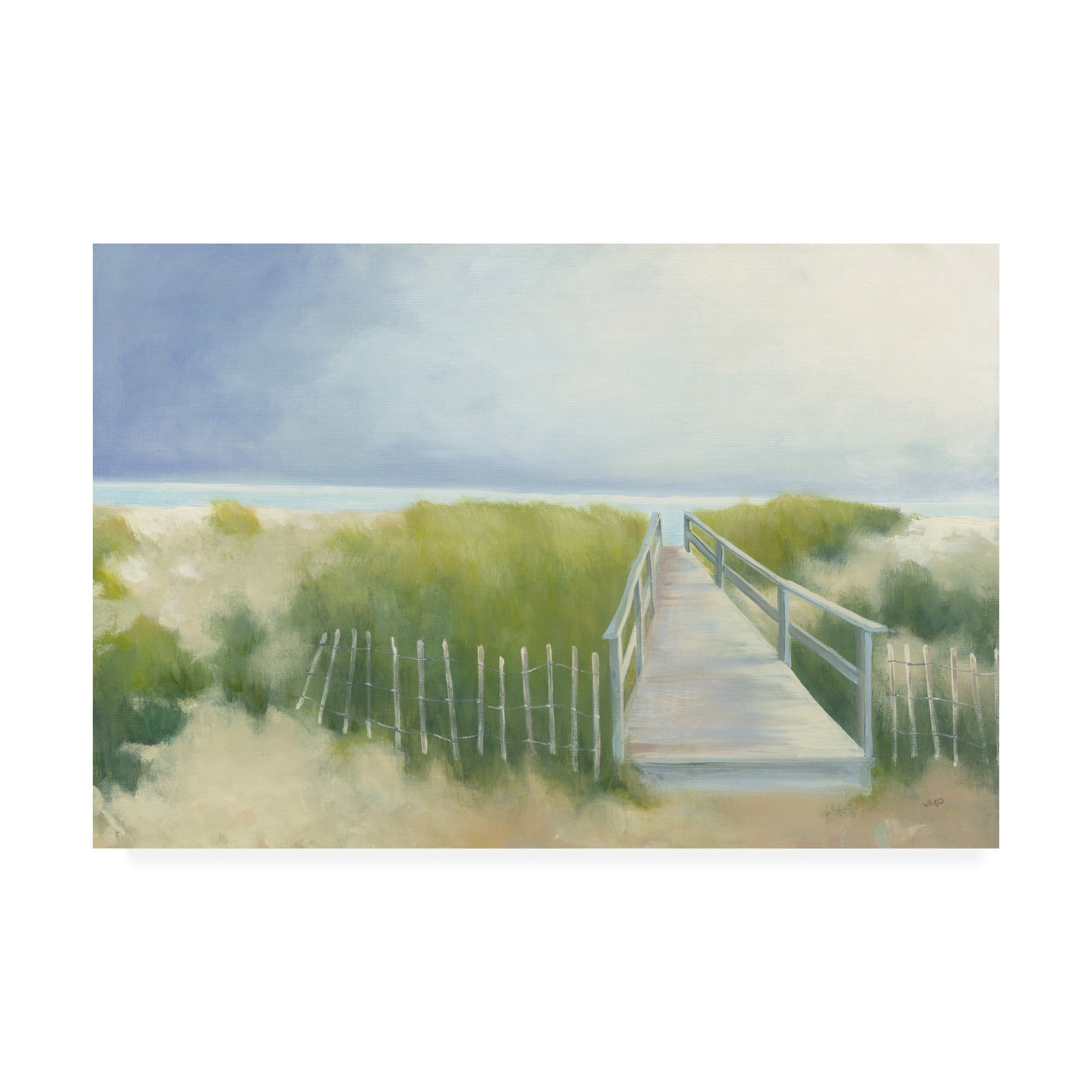 Trademark Fine Art 'Beach Walkway' Canvas Art by Julia Purinton