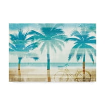 Trademark Fine Art 'Beachscape Palms I' Canvas Art by Michael Mullan