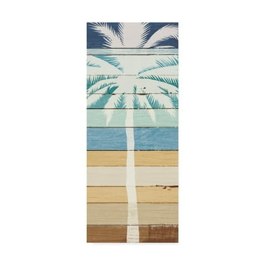 Trademark Fine Art 'Beachscape Palms IV' Canvas Art by Michael Mullan