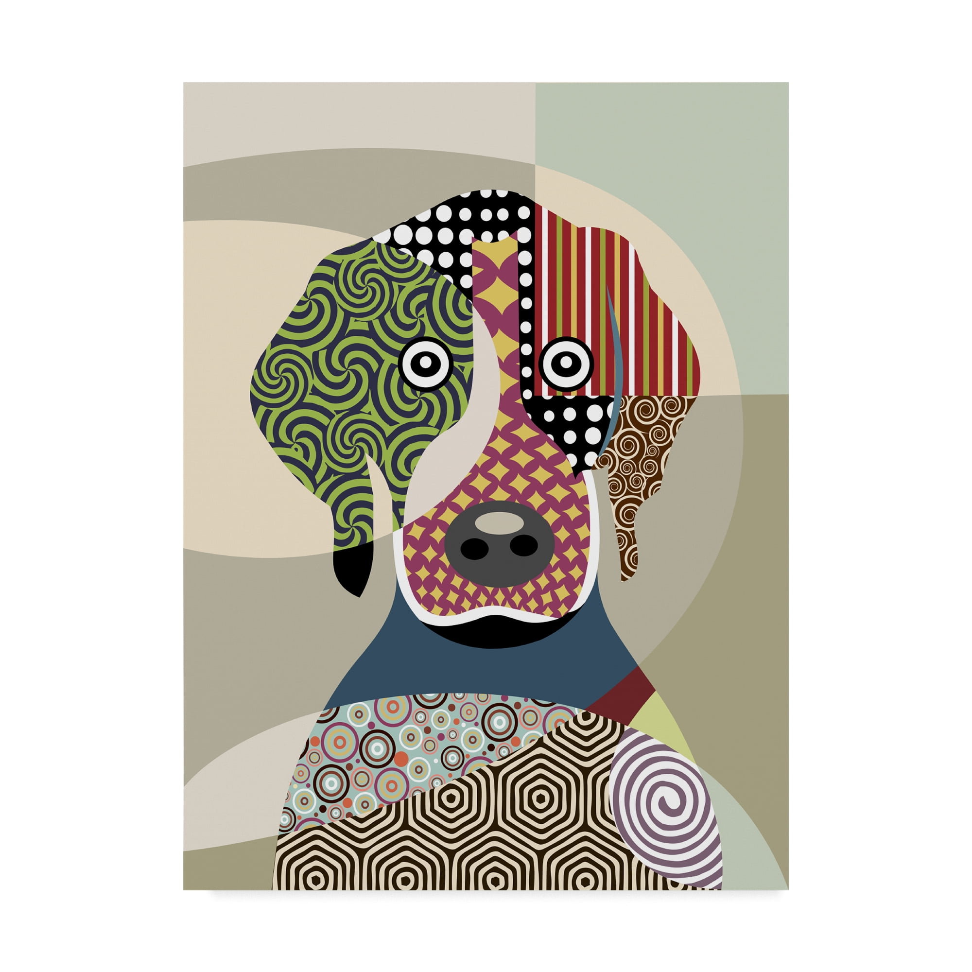 Trademark Fine Art 'Beagle Dog' Canvas Art by Lanre Adefioye
