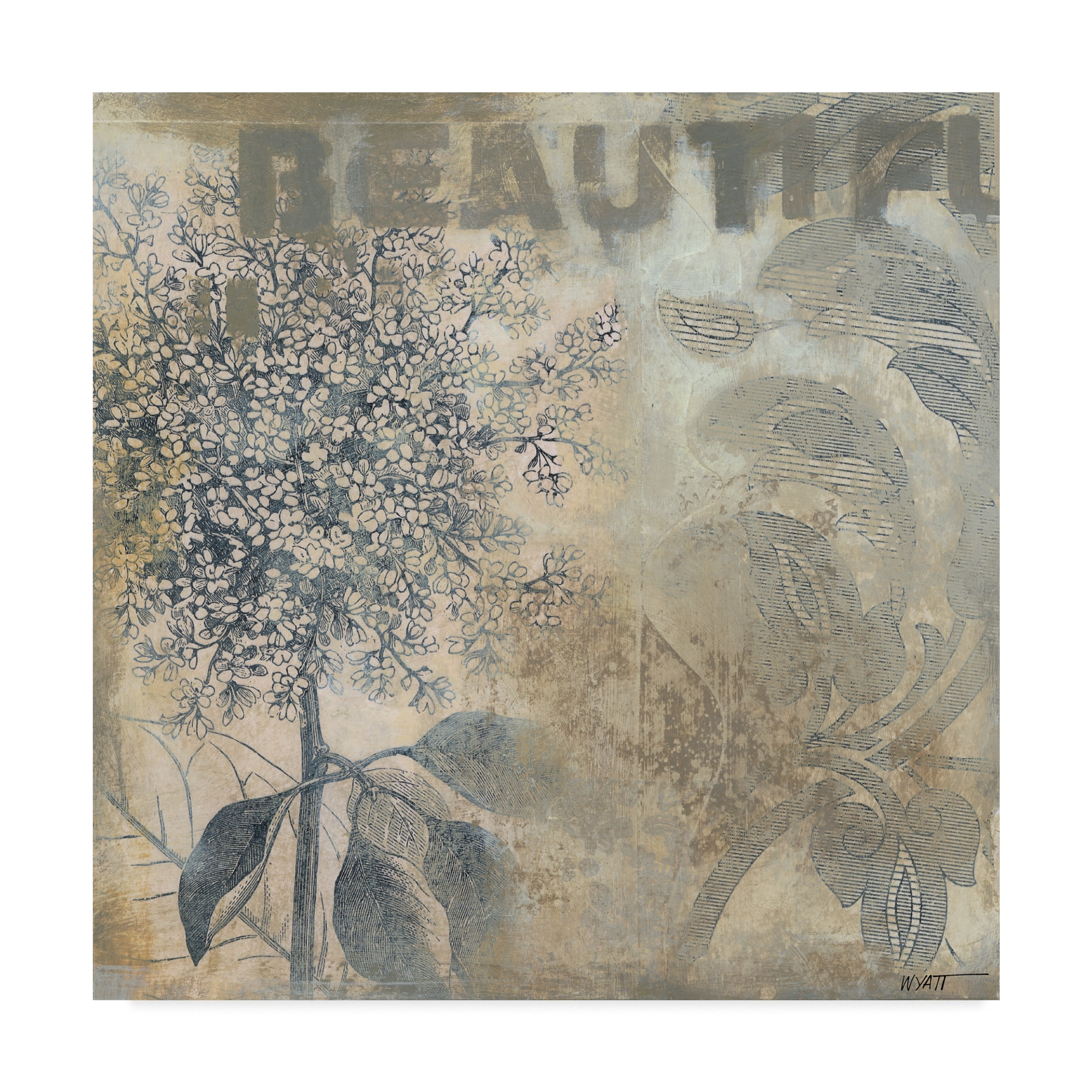 Trademark Fine Art 'Beautiful Flowers I' Canvas Art by Norman Wyatt