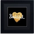 thumbnail image 1 of Trademark Fine Art "Beautiful On Black" Canvas Art by Lisa Powell Braun, Black Matte, Black Frame, 1 of 4