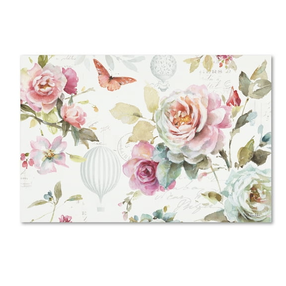 Trademark Fine Art 'Beautiful Romance I' Canvas Art by Lisa Audit