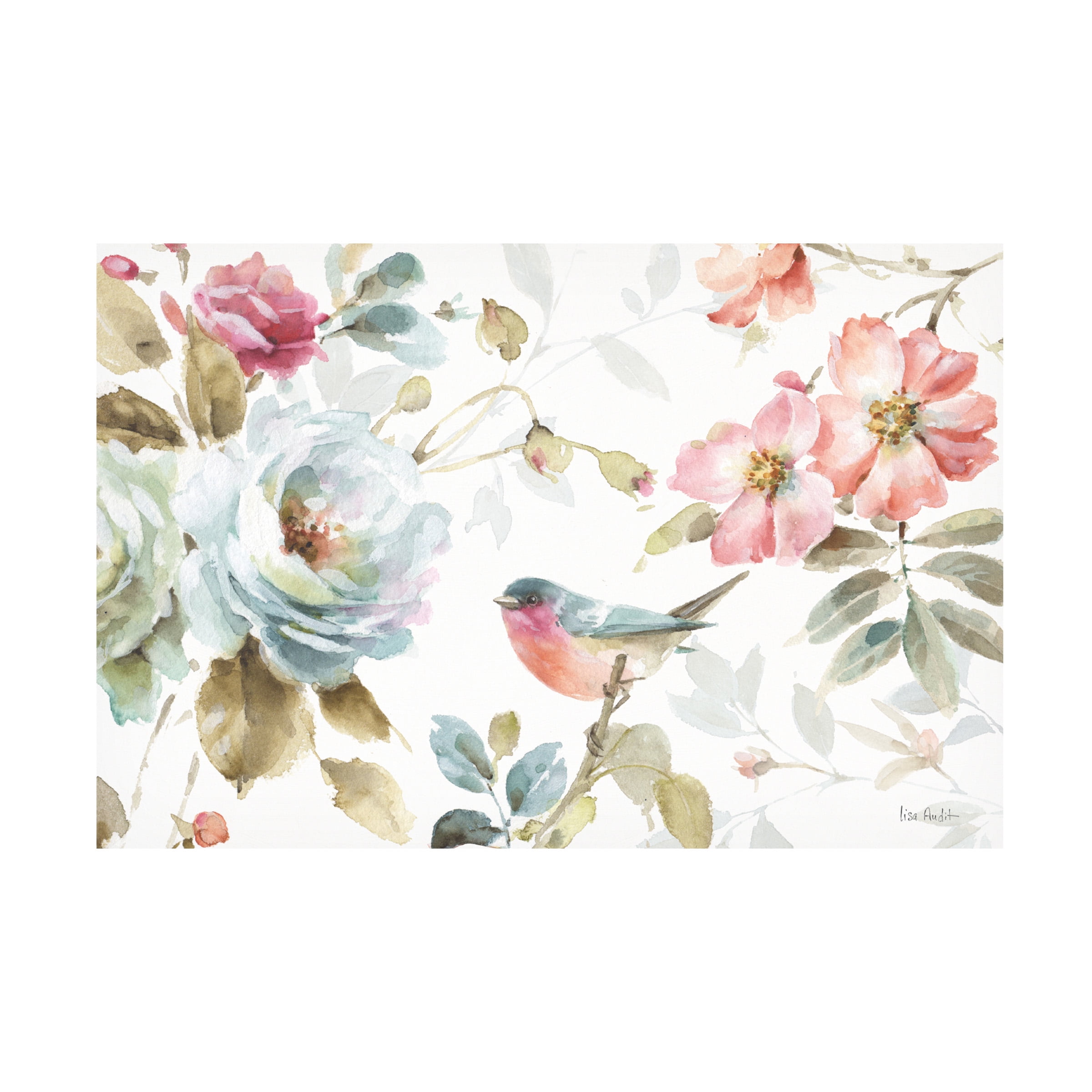Trademark Fine Art Lisa Audit Beautiful Romance IV Canvas Wall Art - 30x47