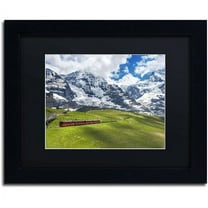 Trademark Fine Art "Beautiful Switzerland" Canvas Art by Philippe Sainte-Laudy, Black Matte, Black Frame