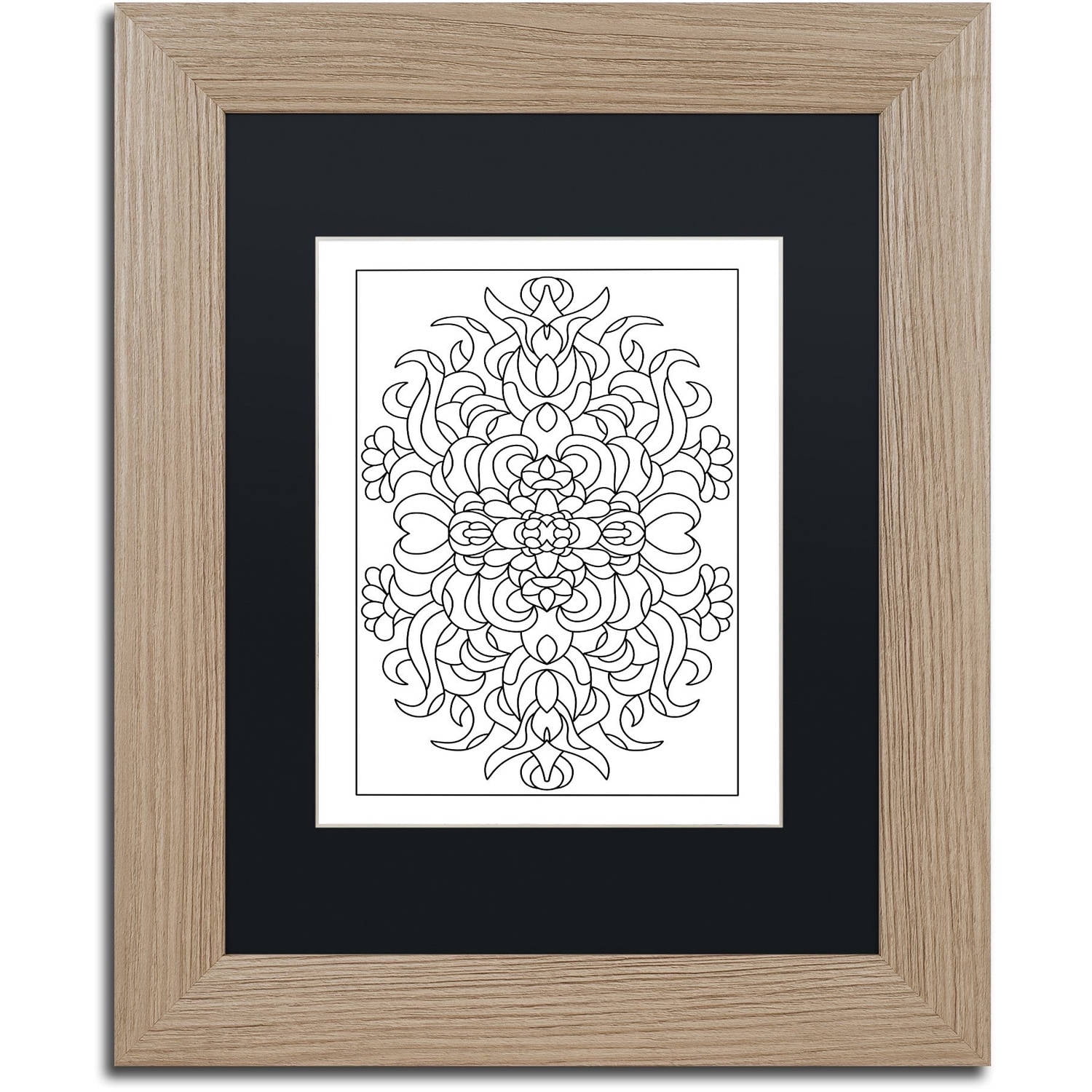 Trademark Fine Art "Beauty" Canvas Art by Kathy G. Ahrens, Black Matte, Birch Frame