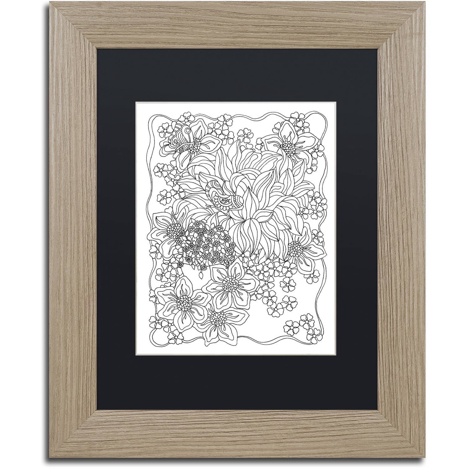 Trademark Fine Art "Beauty II" Canvas Art by Kathy G. Ahrens, Black Matte, Birch Frame