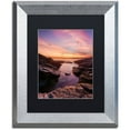 thumbnail image 1 of Trademark Fine Art "Beavertail Sunset" Canvas Art by Michael Blanchette Photography Black Matte, Silver Frame, 1 of 1