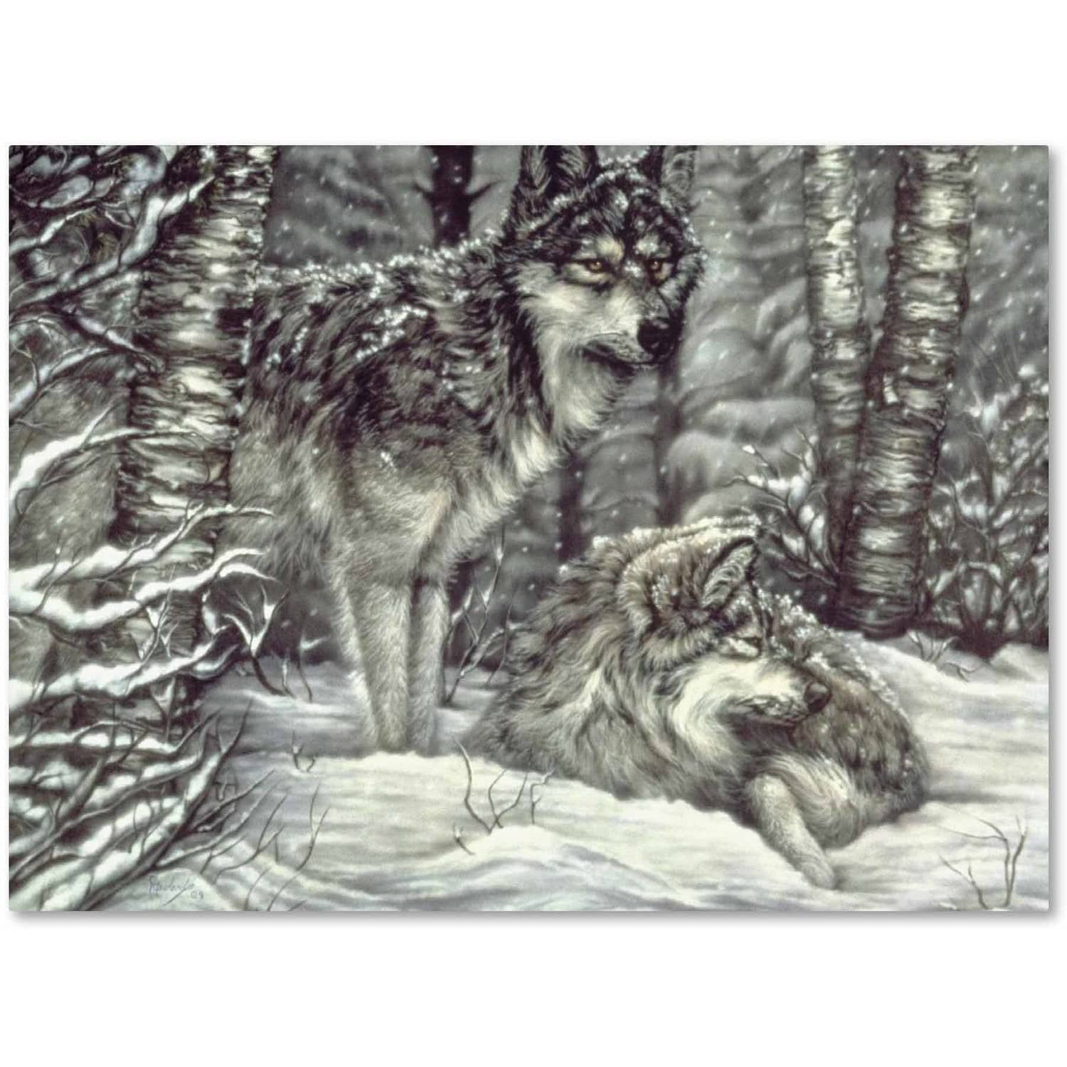 Trademark Fine Art 'Bedding Down' Canvas Art by Jenny Newland