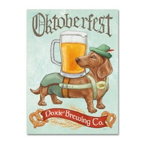 Trademark Fine Art 'Beer Dogs III' Canvas Art by Mary Urban