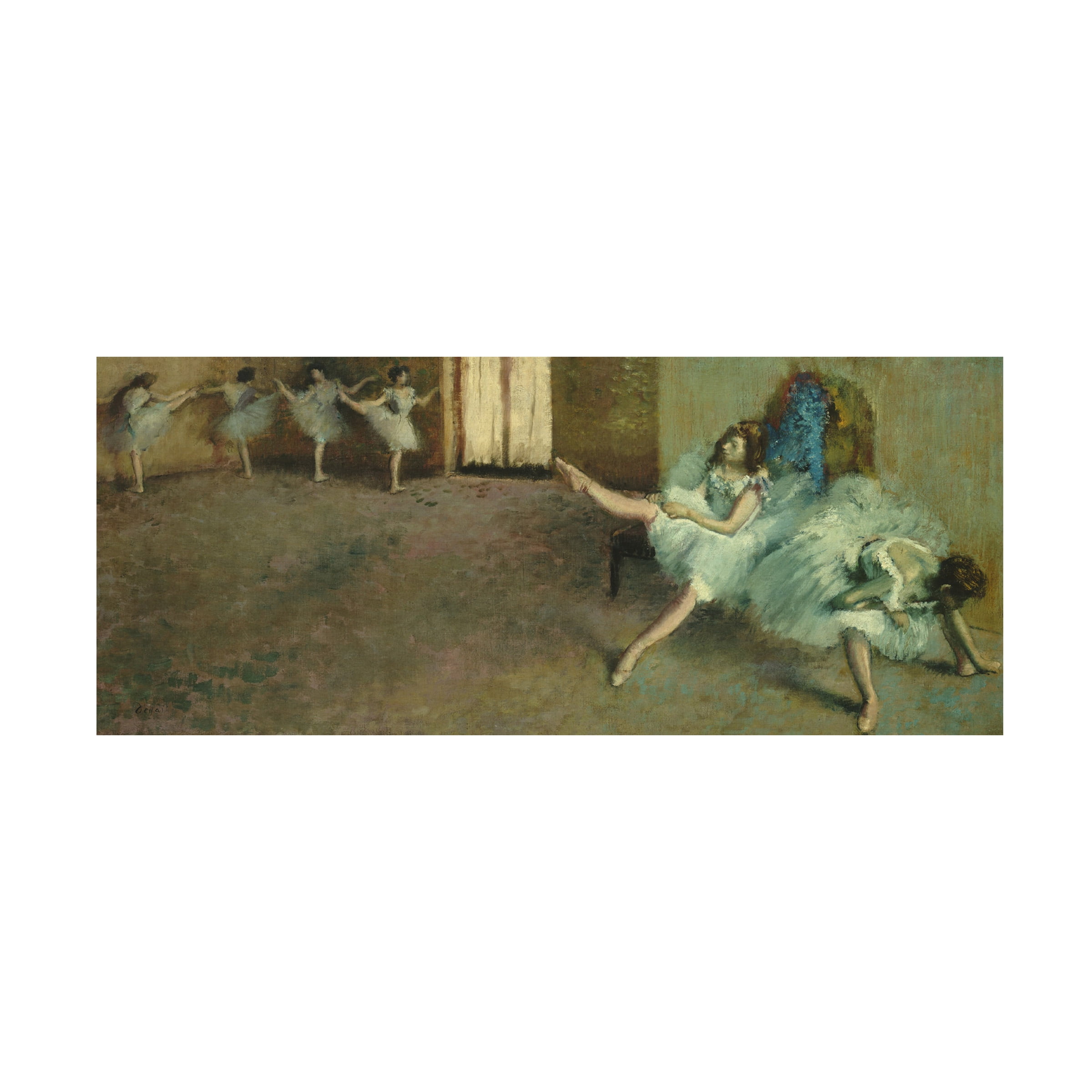 Trademark Fine Art "Before the Ballet" 1890-92 Canvas Art by Edgar Degas