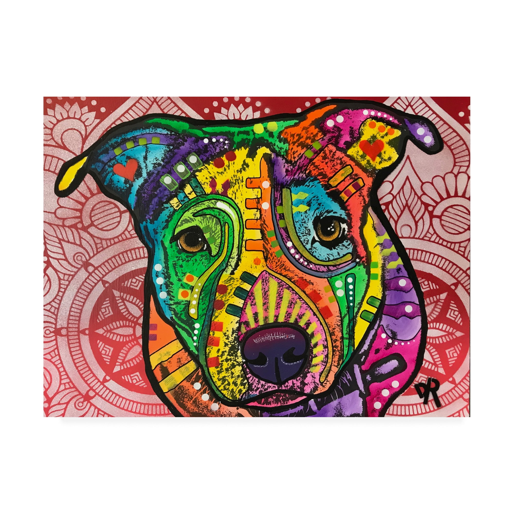 Trademark Fine Art 'Begging Stencil' Canvas Art by Dean Russo